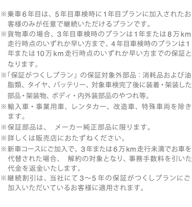 保証がつくしプラン